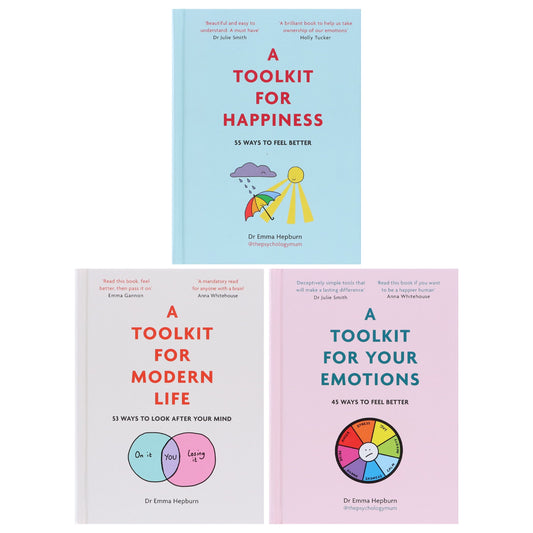 Dr Emma Hepburn: A Toolkit for Modern Life, Happiness & Your Emotions 3 Books Collection Set - Non Fiction - Hardback Non-Fiction Hachette