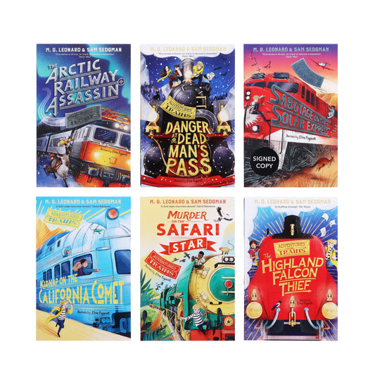 Adventures on Trains By M. G. Leonard & Sam Sedgman: 6 Books Collection Set - Ages 9-11 - Paperback