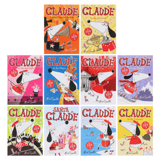 Claude Complete Collection Rather Smashing Adventures by Alex T. Smith 10 Books Box Set - Ages 5-9 - Paperback