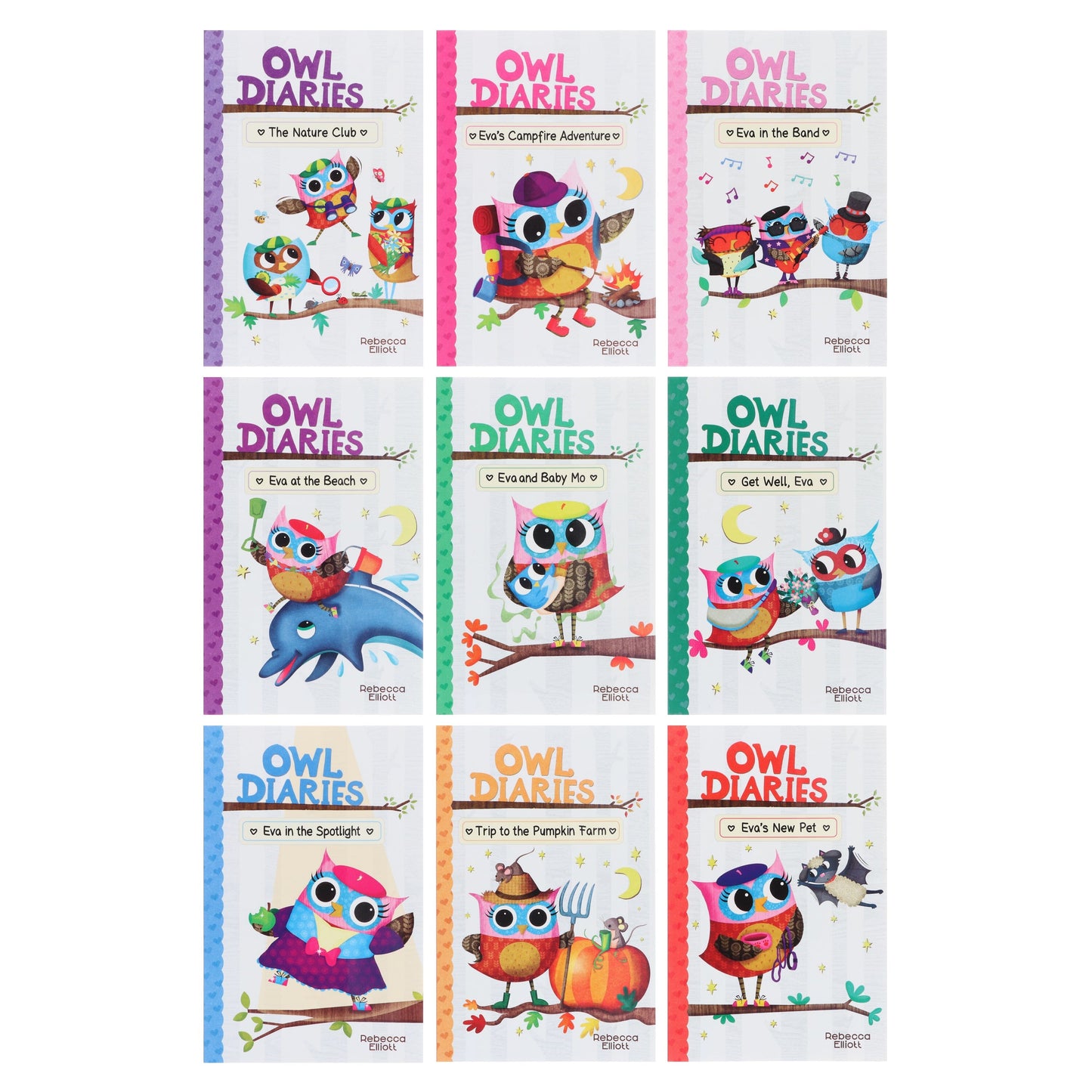 Owl Diaries Series By Rebecca Elliott: illustrated 18 Books Collection Box Set - Ages 5+ - Paperback 5-7 Scholastic