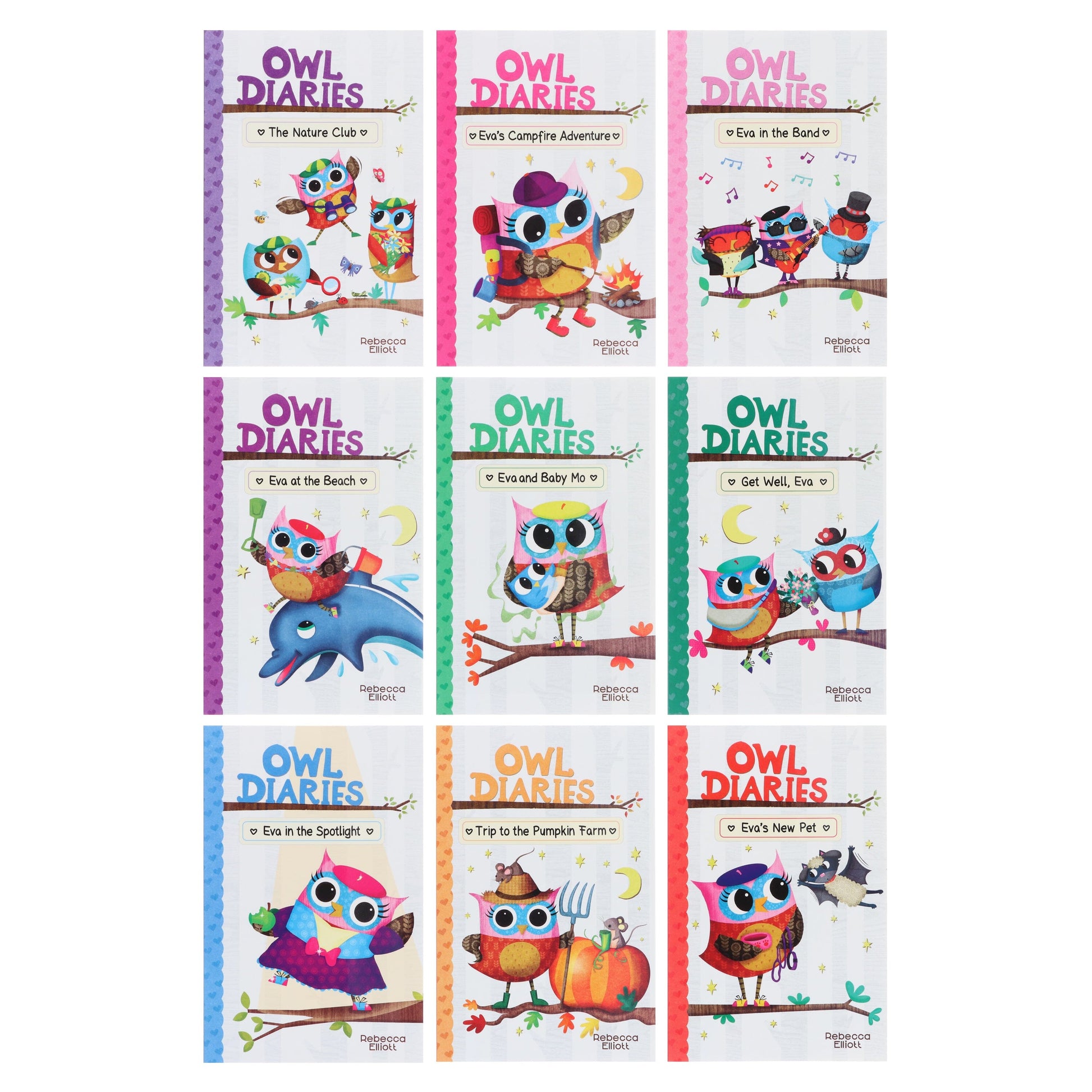 Owl Diaries Series By Rebecca Elliott: illustrated 18 Books Collection Box Set - Ages 5+ - Paperback 5-7 Scholastic