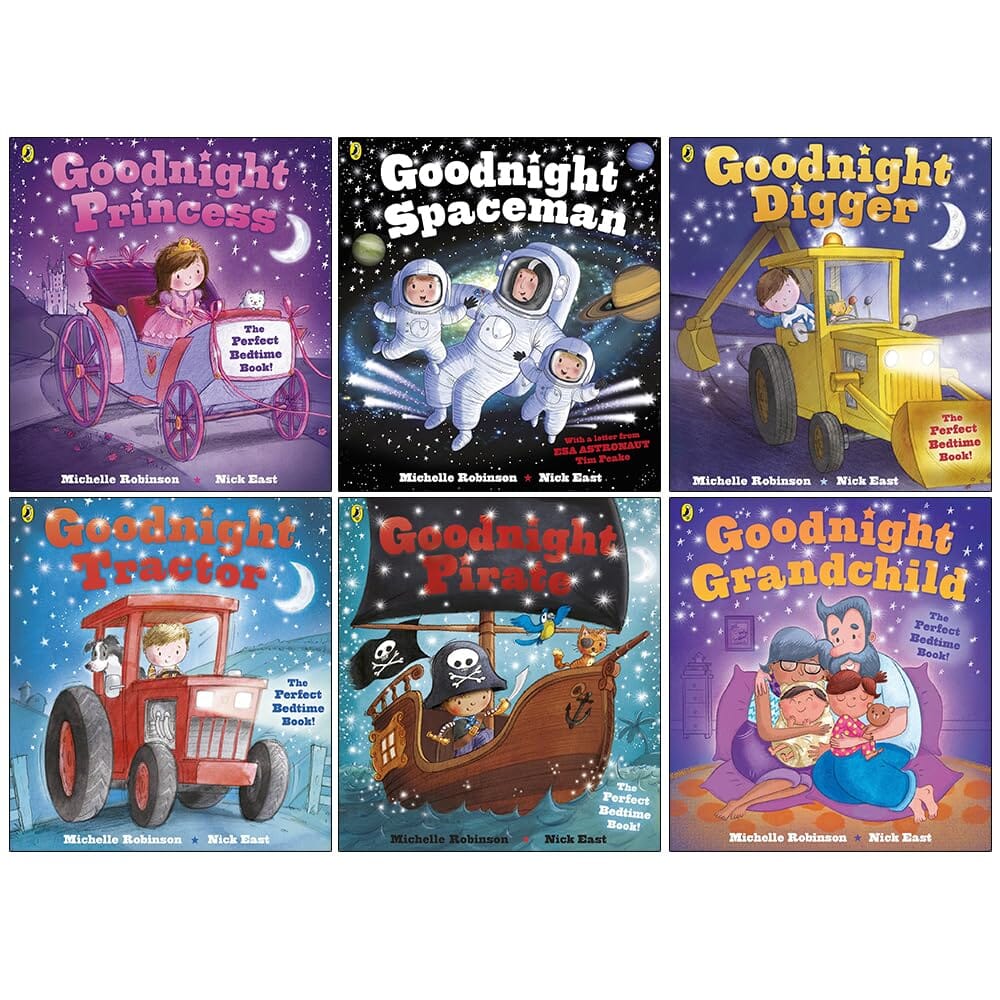 Goodnight Collection by Michelle Robinson 6 Bedtime Story Books Collection Set - Ages 1-5 - Paperback