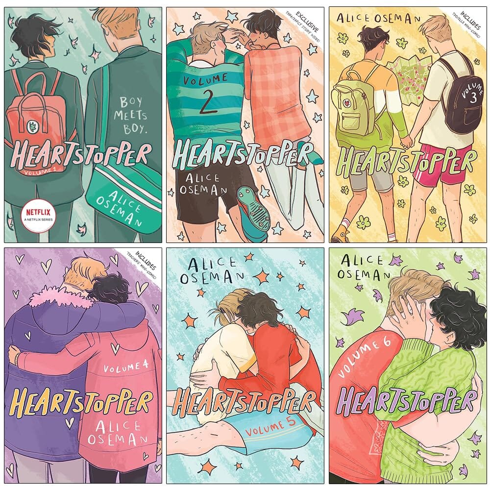 Heartstopper (Vol 1-6) by Alice Oseman 6 Books Collection Set - Ages 13+ - Paperback
