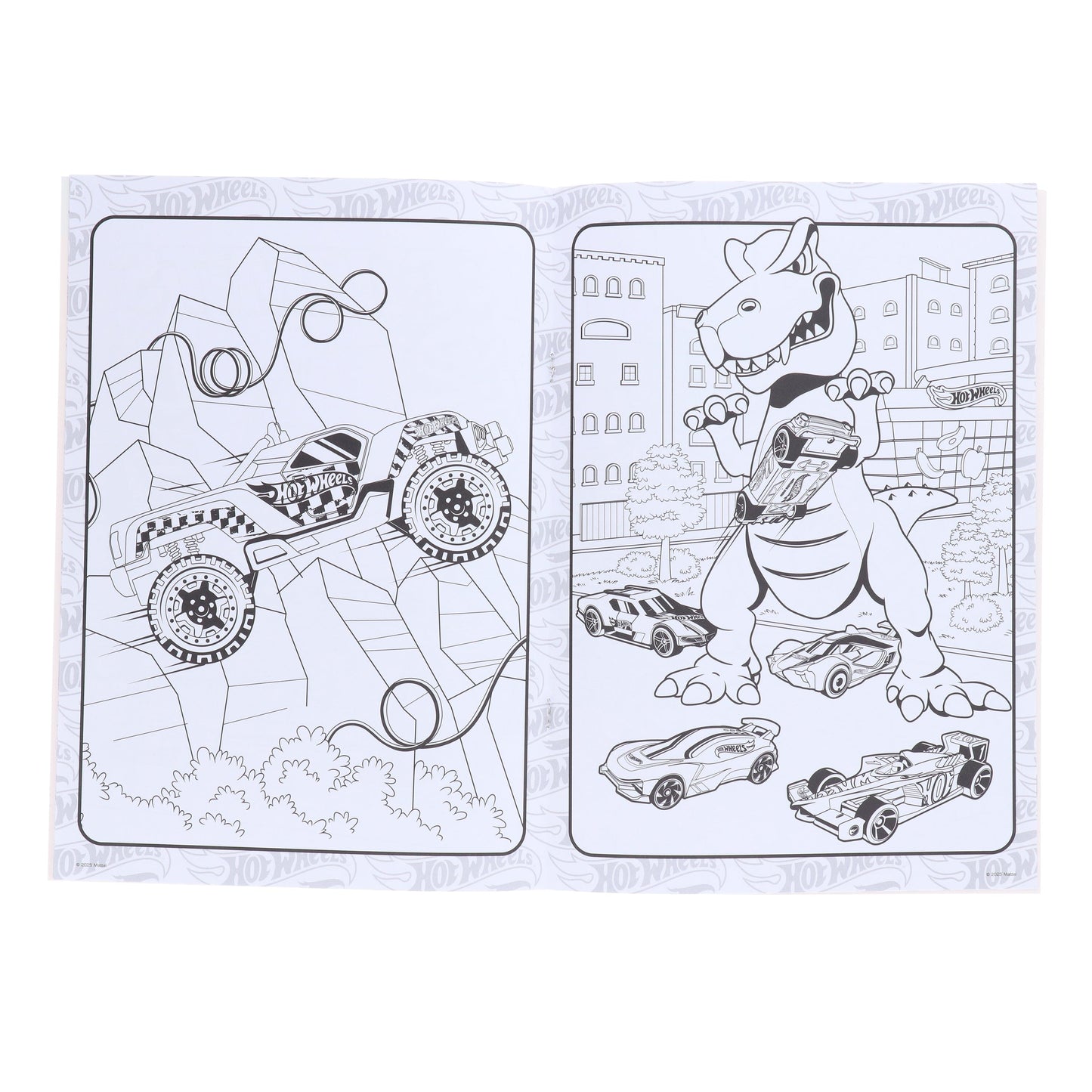 HotWheels 5 Sticker & Colouring Activity Books Set - Ages 3+ - Paperback