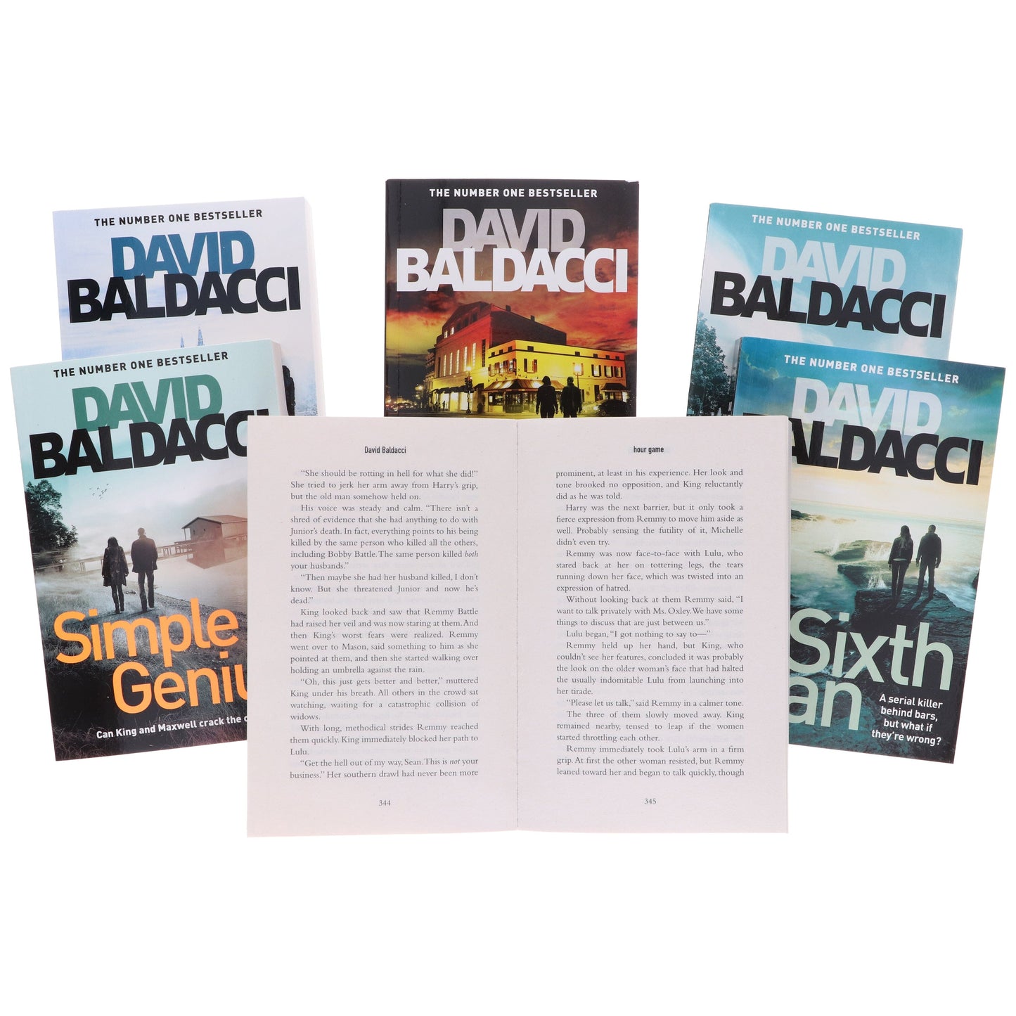 King and Maxwell Series by David Baldacci: 6 Books Collection Set - Fiction - Paperback
