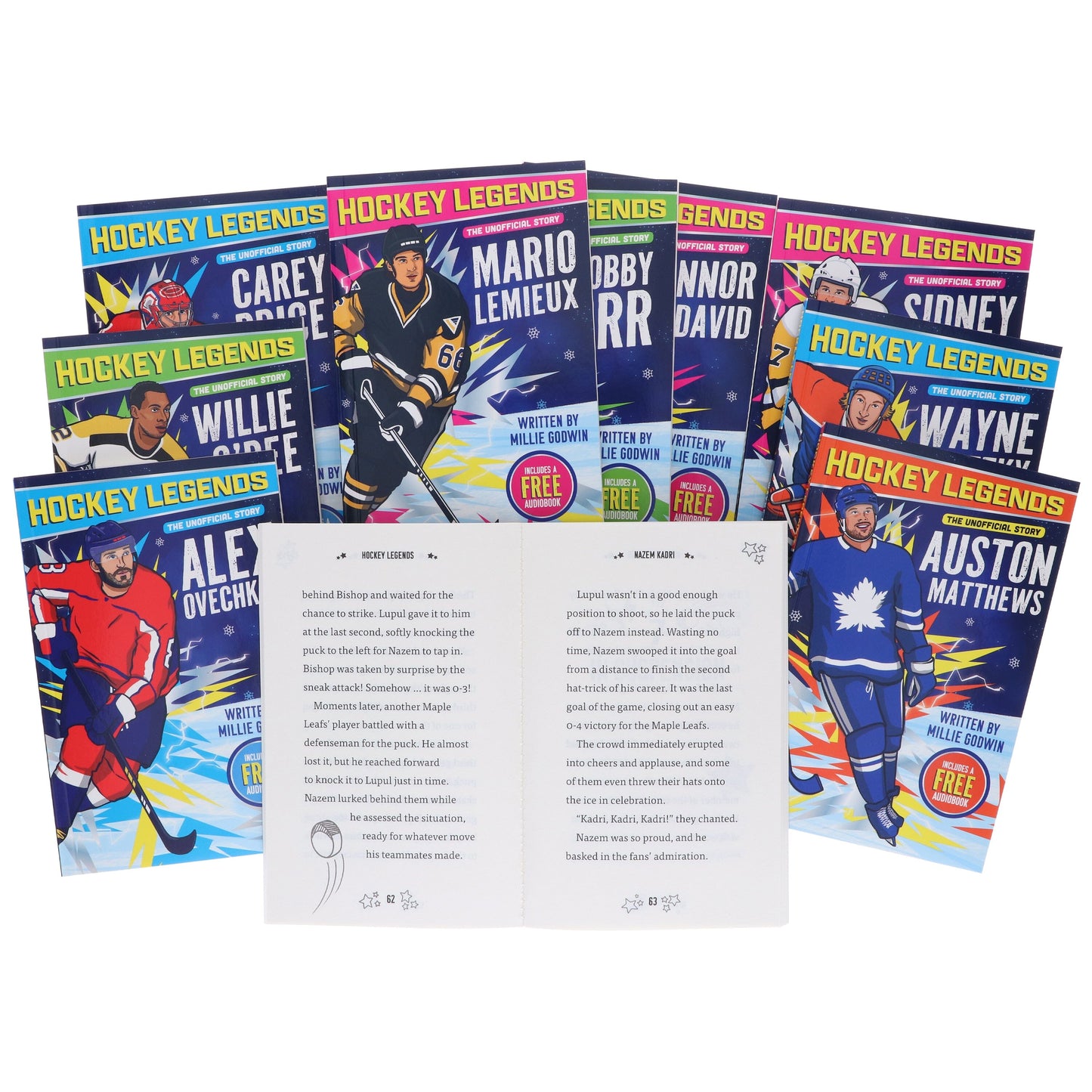 The Hockey Legends by Millie Godwin 10 Books Collection Box Set - Ages 7-9 - Paperback