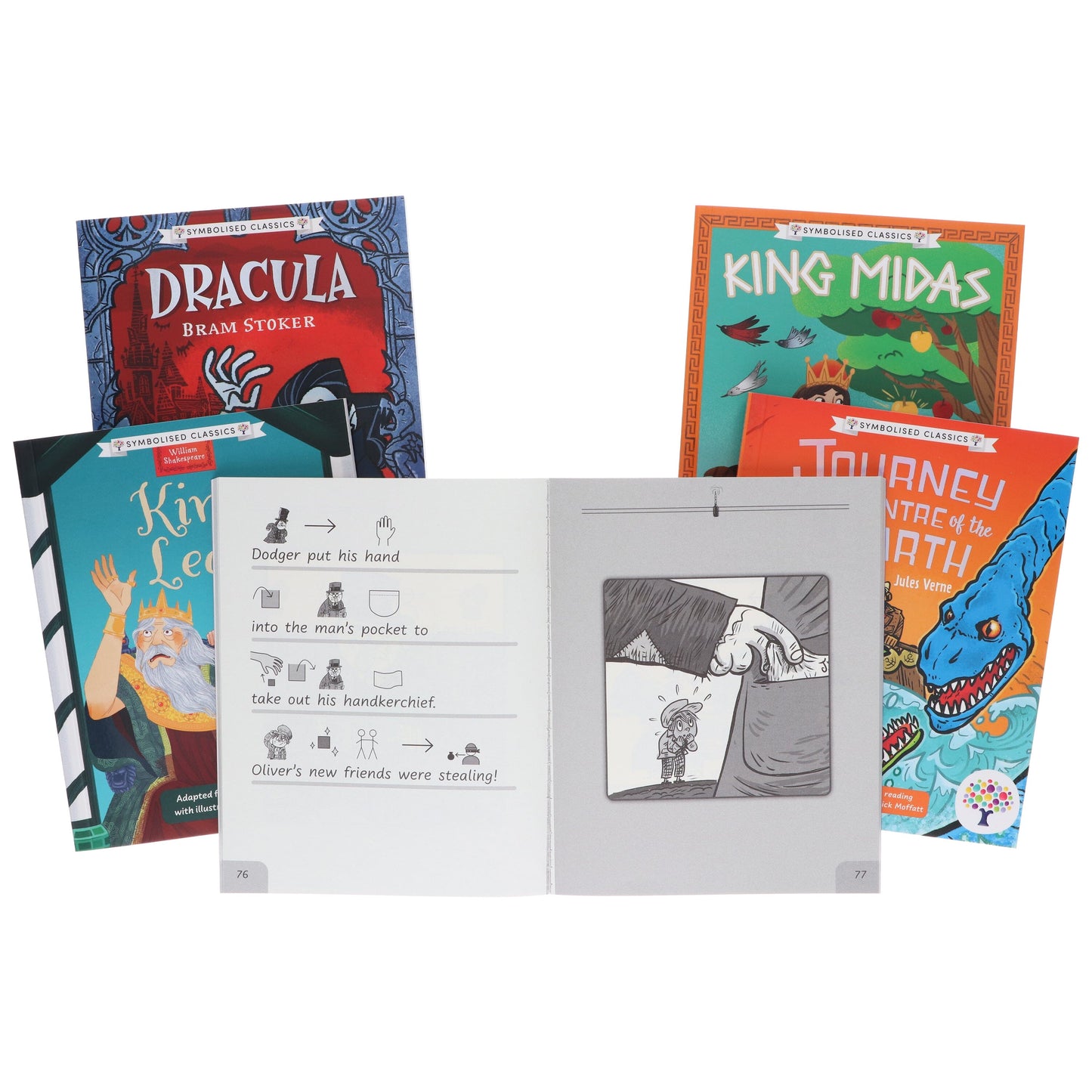 Symbolised Classics Reading Library: The Starter Collection (Volume 2) 5 Books Box Set - Ages 5+ - Paperback