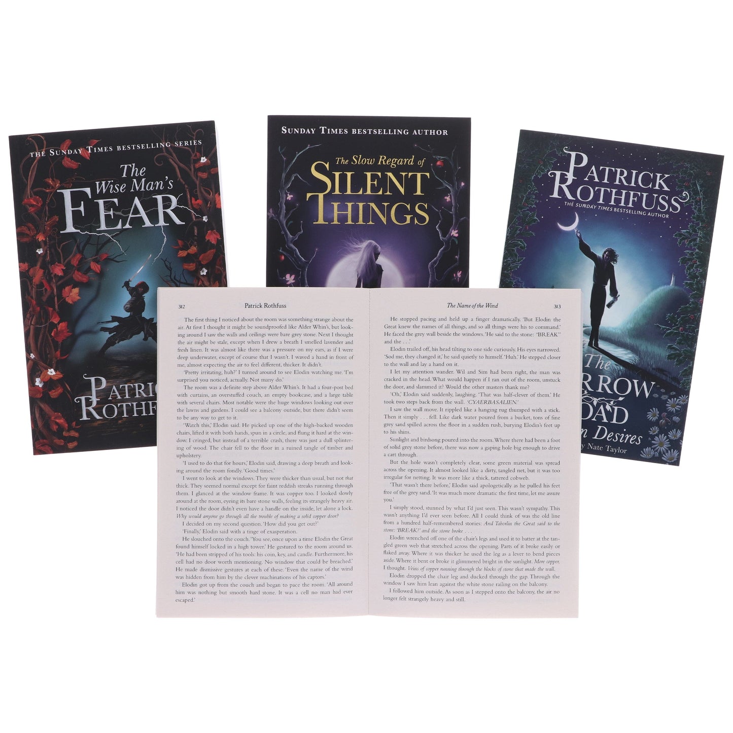The Kingkiller Chronicle by Patrick Rothfuss 4 Books Collection Set - Fiction - Paperback
