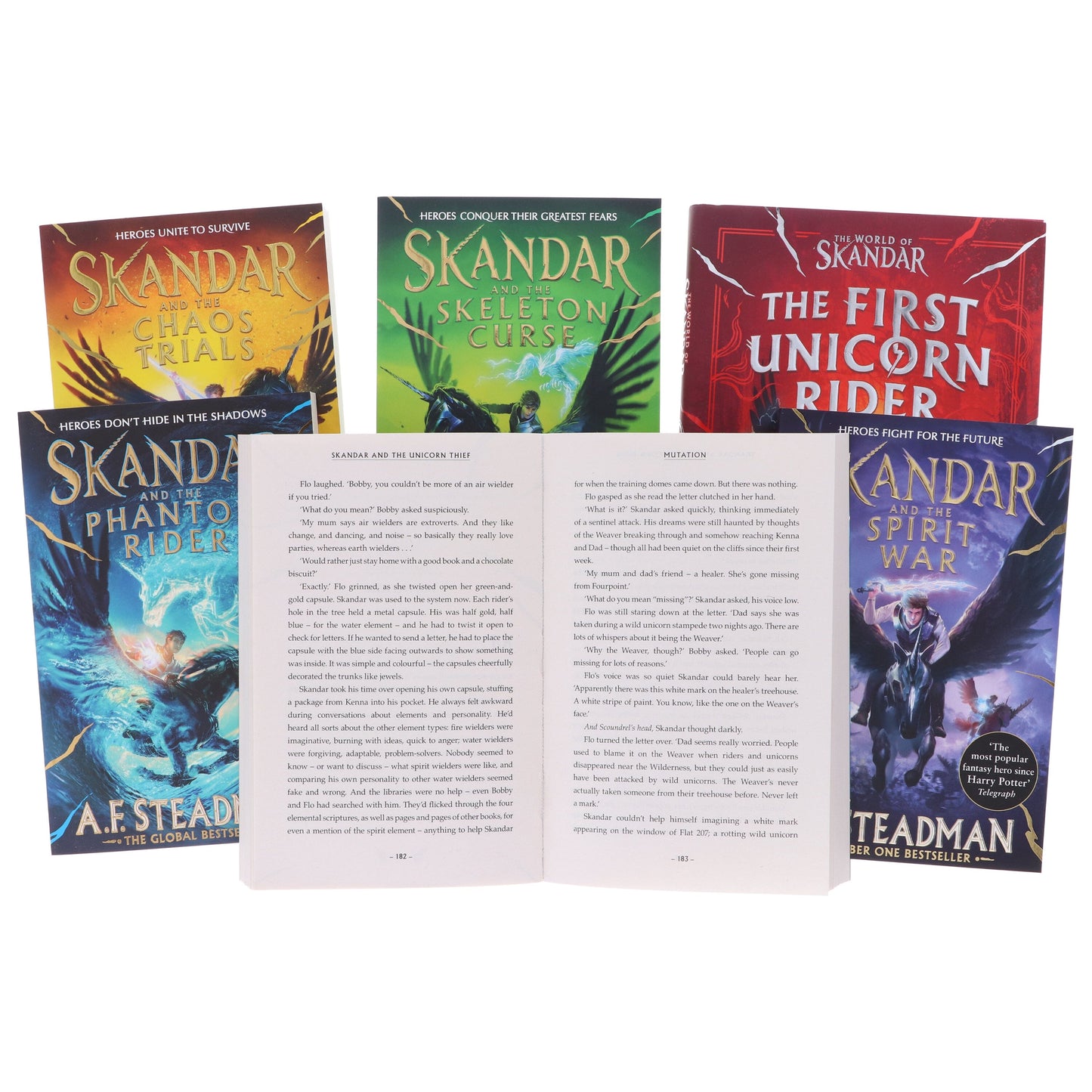 Skandar Series By A.F. Steadman 6 Books Collection Set - Ages 9-12 - Paperback/Hardback