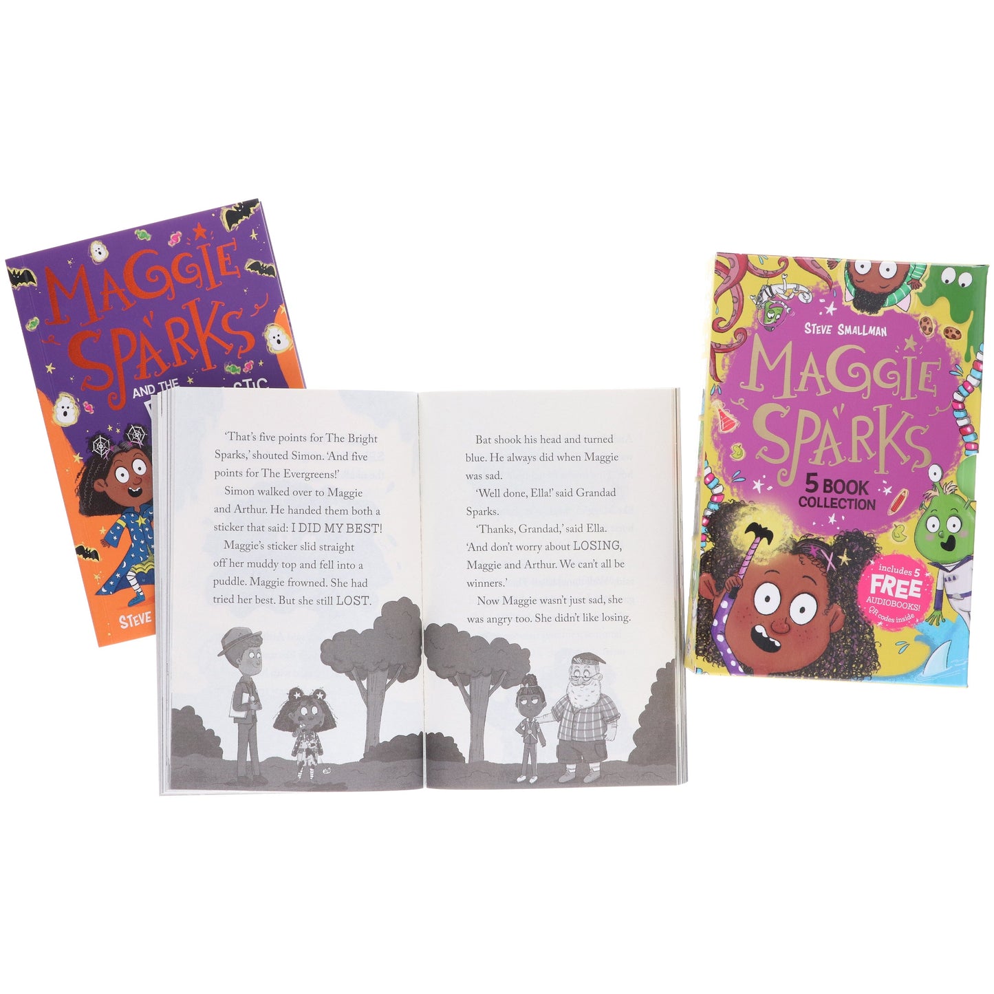 Maggie Sparks Series By Steve Smallman: 7 Books Collection Set With Free Audio Books - Ages 5-7 - Paperback 5-7 Sweet Cherry Publishing