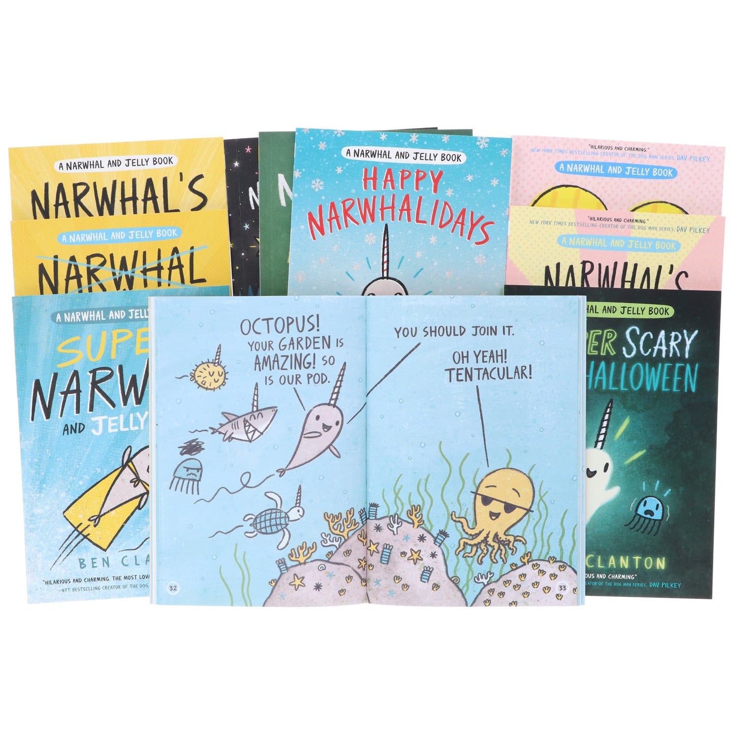 Narwhal and Jelly Series By Ben Clanton 10 Books Collection Set - Ages 4-8 - Paperback