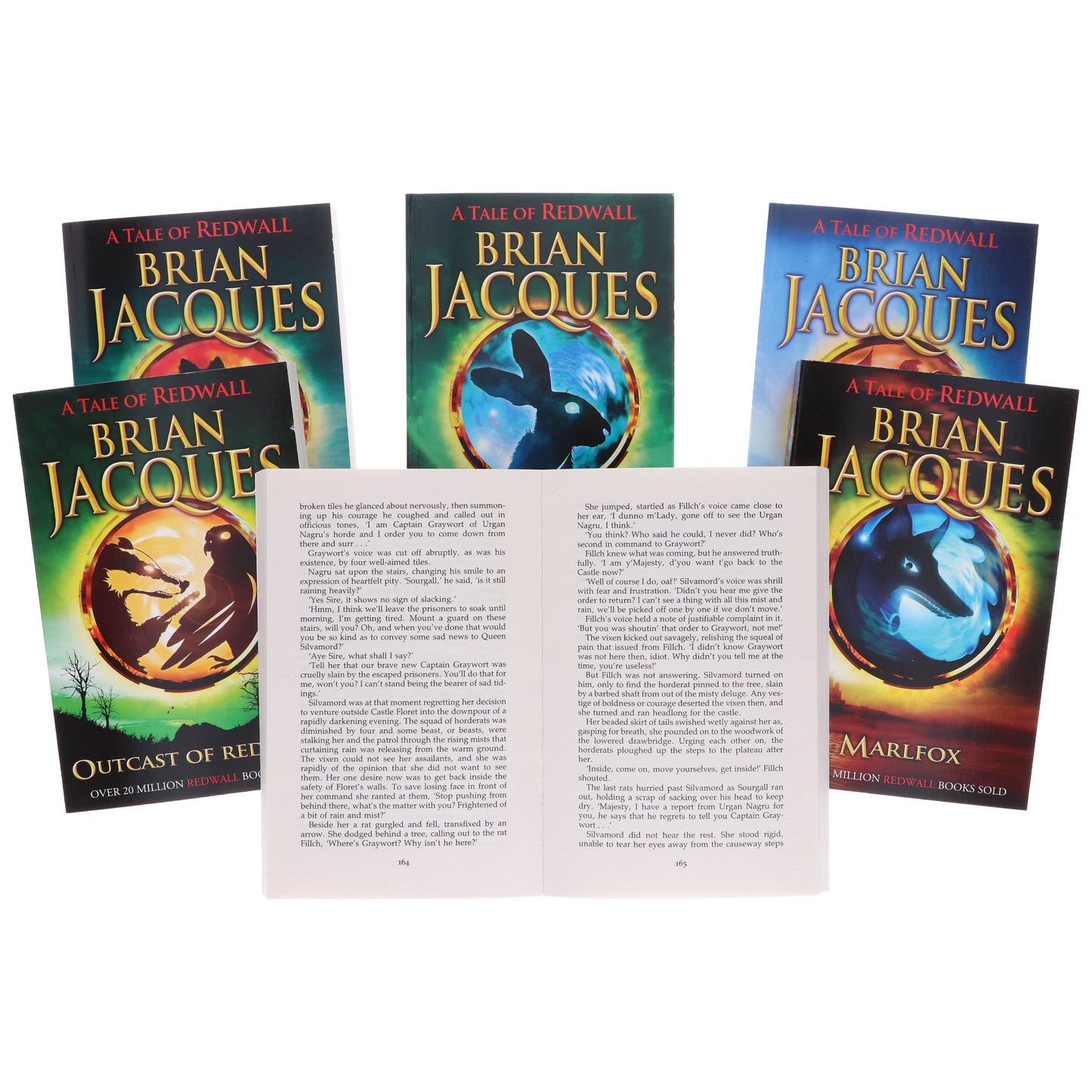 A Tale of Redwall Series (Book 7-12) by Brian Jacques 6 Books Collection Set - Ages 9+ - Paperback