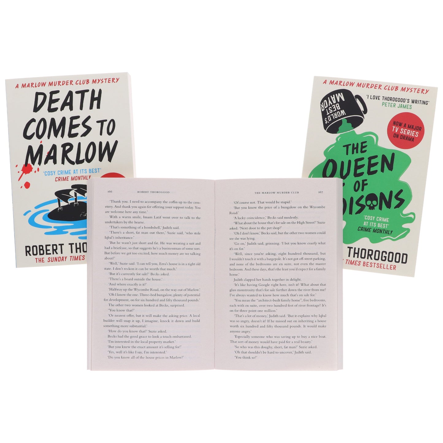 The Marlow Murder Club Mysteries By Robert Thorogood 3 Books Collection Set - Fiction - Paperback