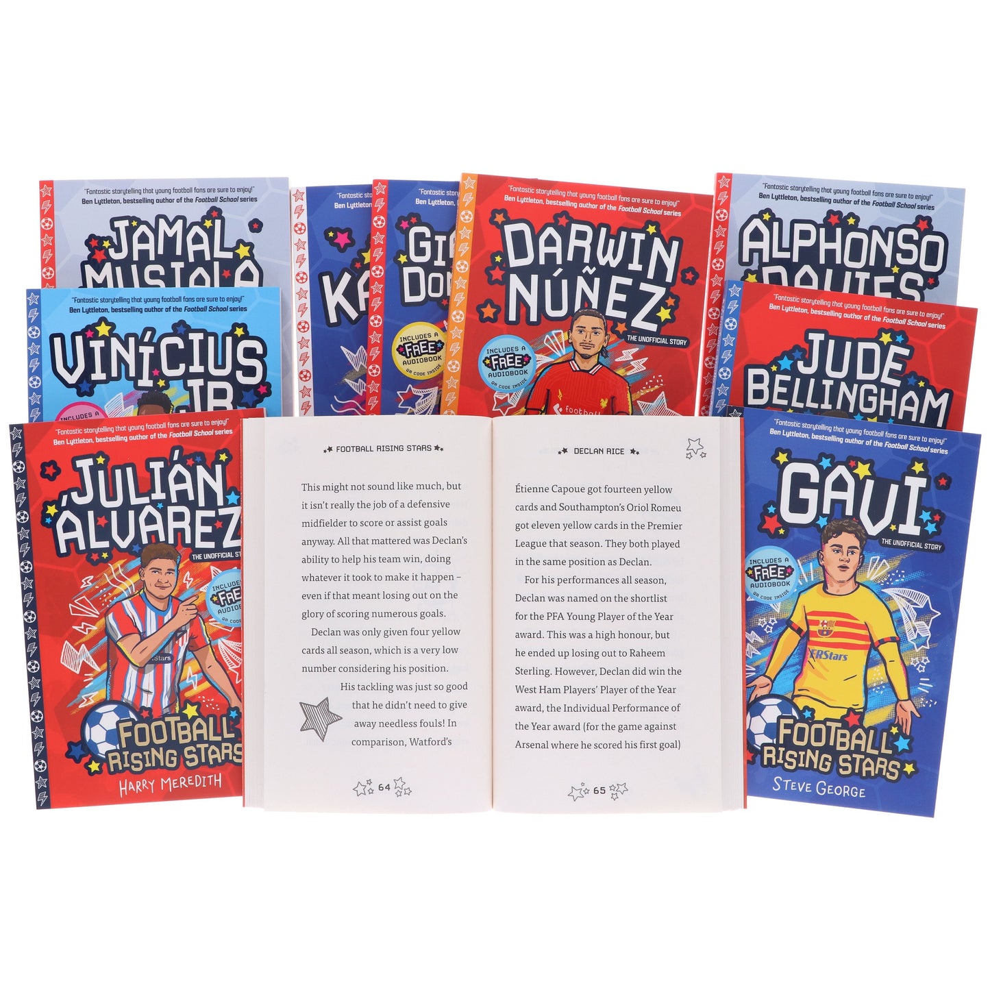Football Rising Stars Series 2: by Harry Meredith & Steve George 10 Books Collection Box Set - Ages 7-9 - Paperback