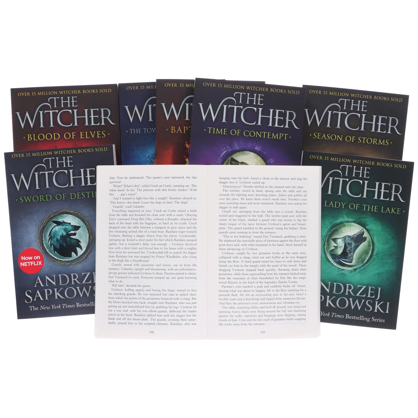The Witcher Complete Series By Andrzej Sapkowski 8 Books Box Set Collection - Fiction - Paperback