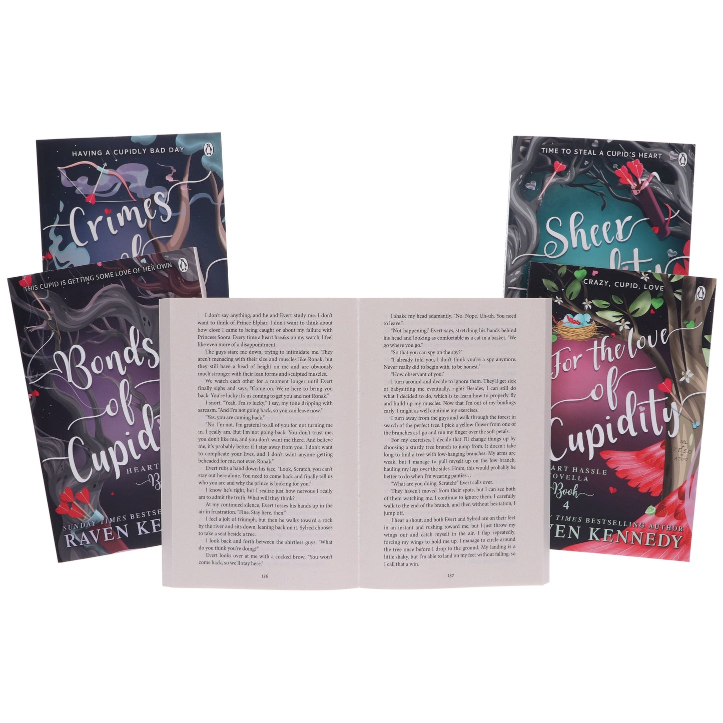Heart Hassle Series by Raven Kennedy 5 Books Collection Set - Fiction - Paperback
