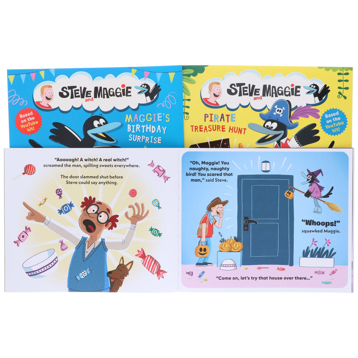 Steve and Maggie Collection Illustrated 3 Picture Books Set - Ages 3-7 - Paperback