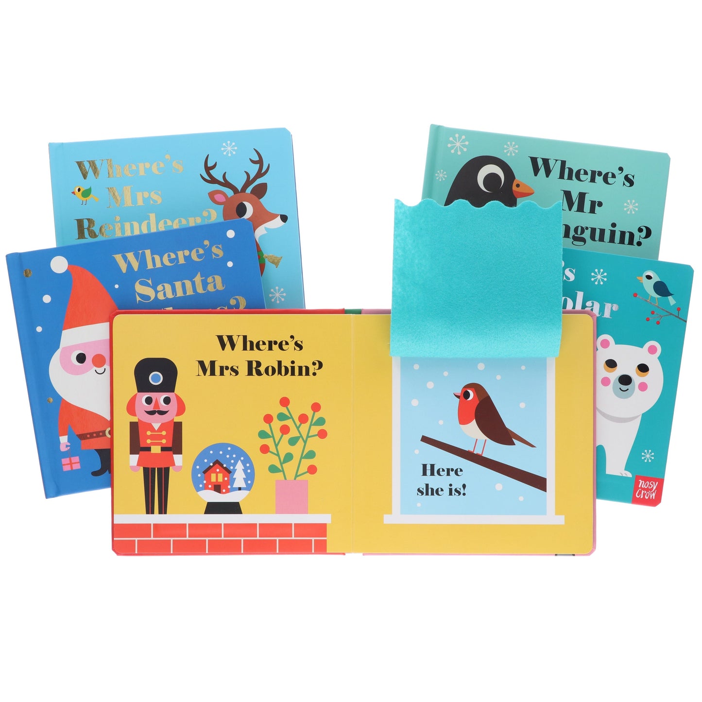 Felt Flaps and a Mirror! Series by Ingela P Arrhenius 5 Books Collection Set - Ages 1-3 - Board Book