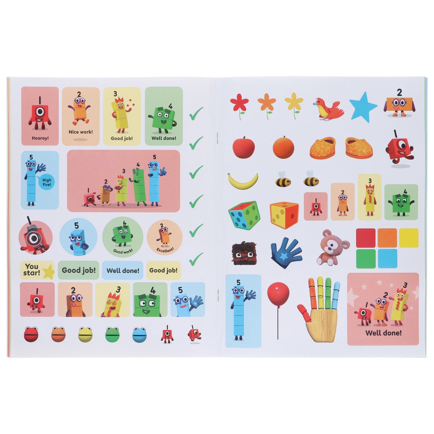 Numberblocks and Alphablocks Red Level 1 Collection 6 Workbooks Set With Fun Stickers - Ages 3-5 - Paperback