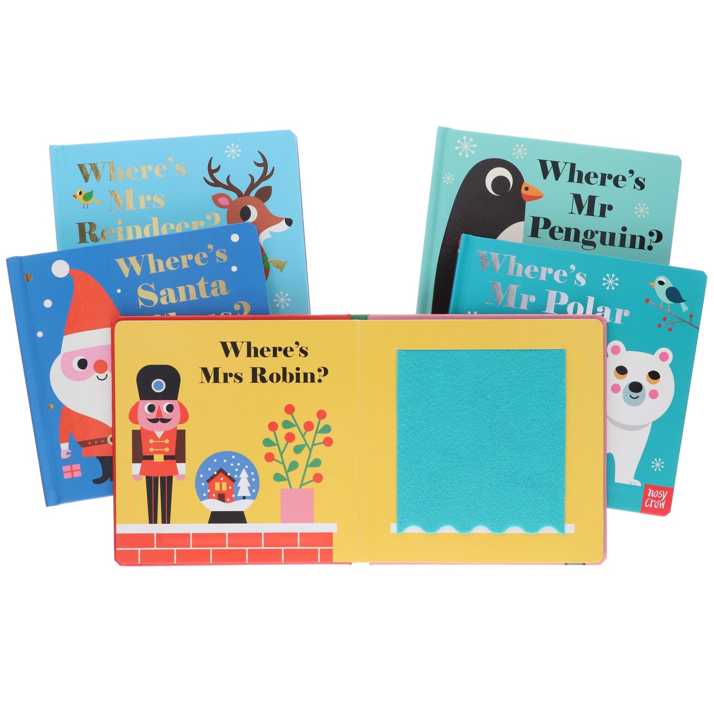 Felt Flaps and a Mirror! Series by Ingela P Arrhenius 5 Books Collection Set - Ages 1-3 - Board Book