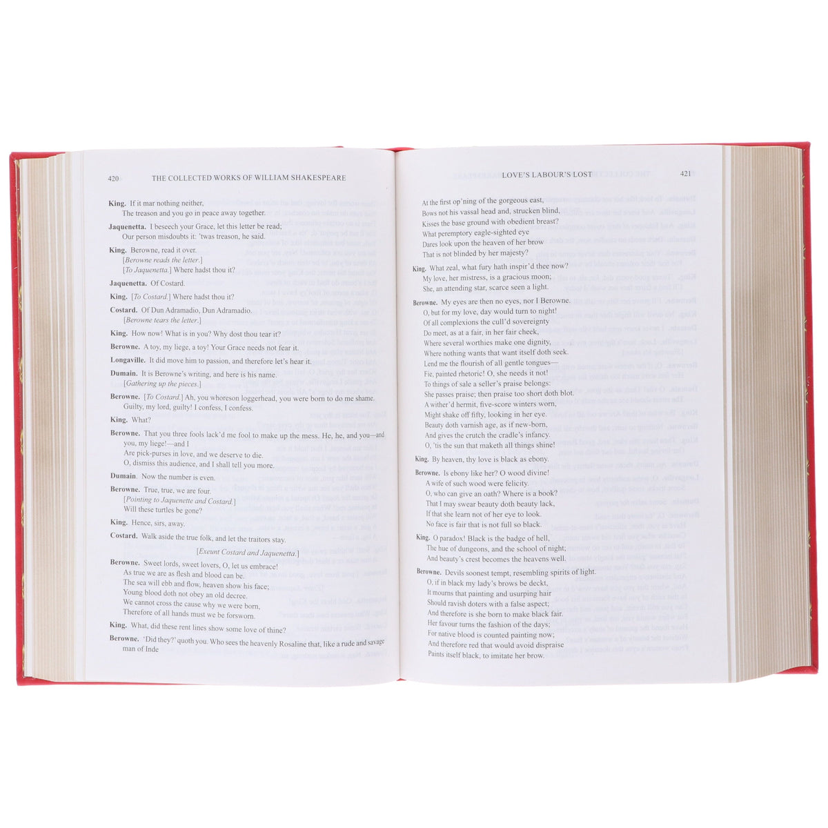 The Collected Works of William Shakespeare - Fiction - Leather Bound Hardback