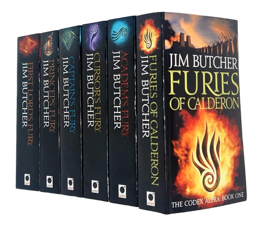 The Codex Alera by Jim Butcher: Books 1-6 Complete Collection Set - Fiction - Paperback
