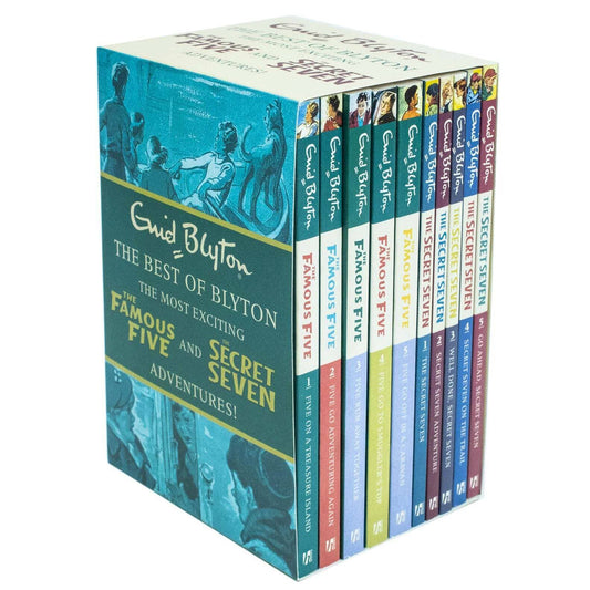 The Best Of Enid Blyton: The Famous Five & The Secret Seven Adventures 10 Books Collection Set - Ages 6-11 - Paperback 9-14 Hachette