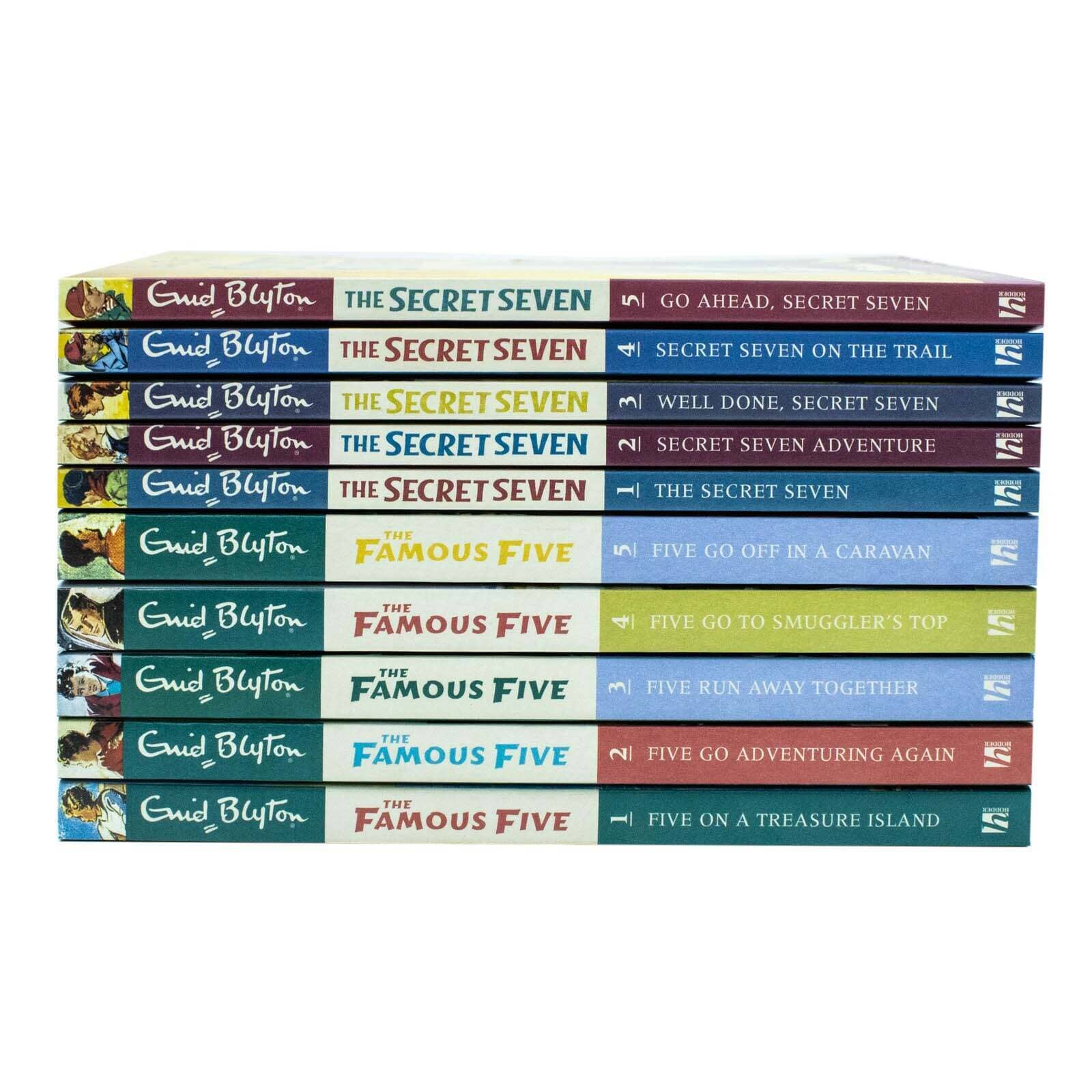 The Best Of Enid Blyton: The Famous Five & The Secret Seven Adventures 10 Books Collection Set - Ages 6-11 - Paperback 9-14 Hachette