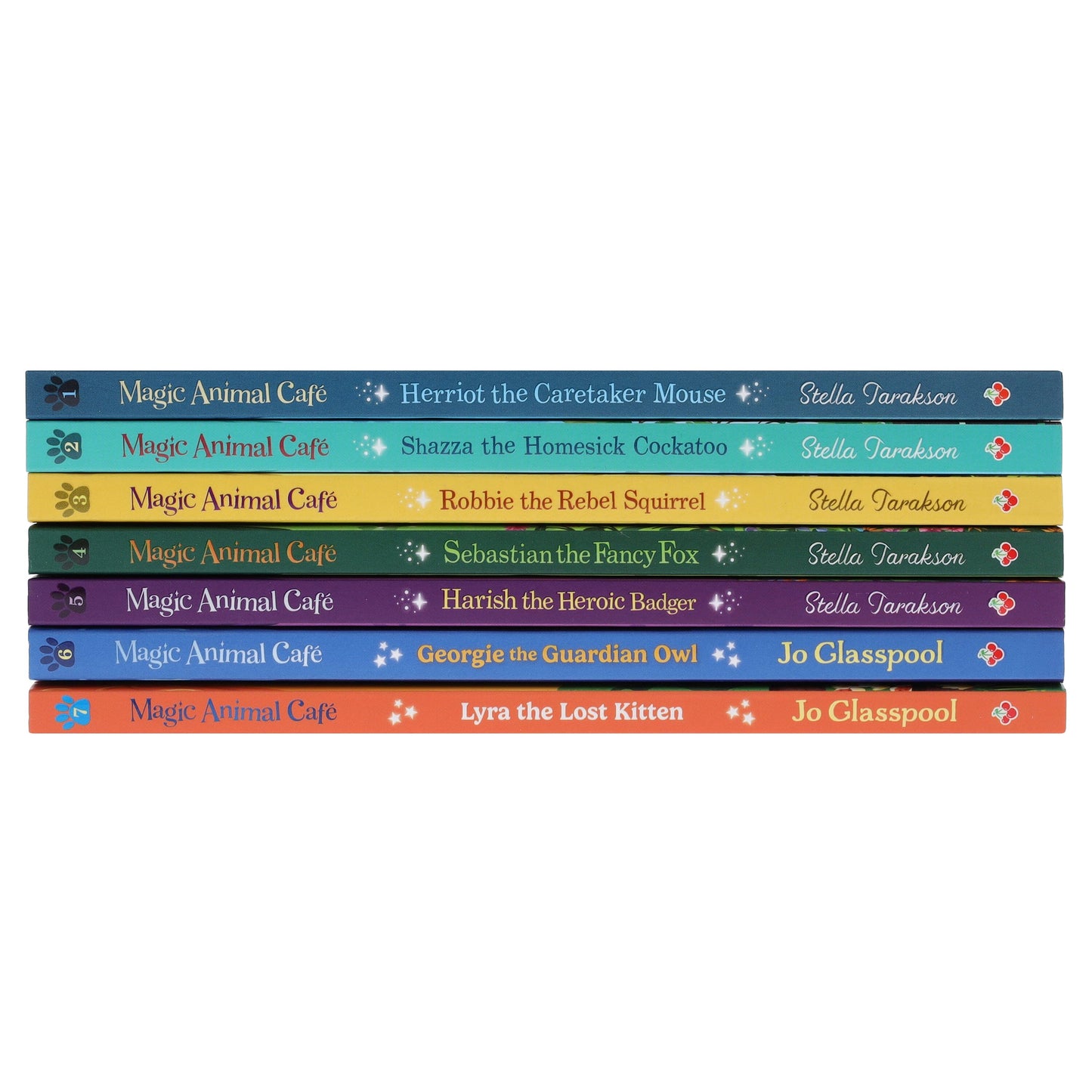 Magic Animal Cafe Series by Stella Tarakson & Jo Glasspool 7 Books Collection Set (Includes a Free Audiobooks!) - Ages 7-9 - Paperback