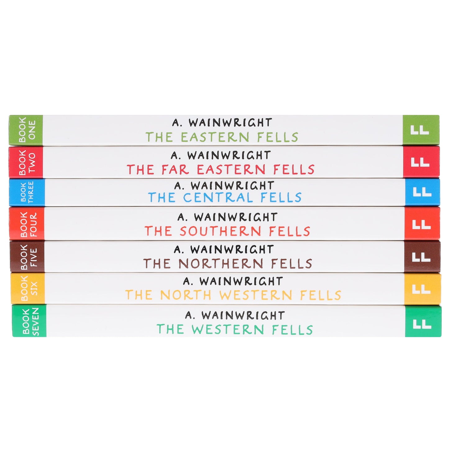 The Pictorial Guides to the Lakeland Fells by Alfred Wainwright: 50th Anniversary Edition 7 Books Box Set - Non-Fiction - Paperback