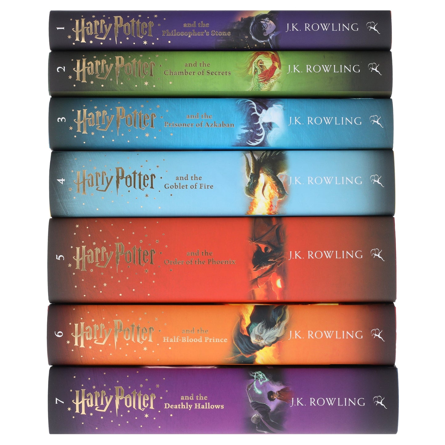 Harry Potter Magical Owl Post Box Set by J.K. Rowling: Complete 7 Books Children’s Collection With Fun Character Stickers! - Ages 9-11 - Hardback