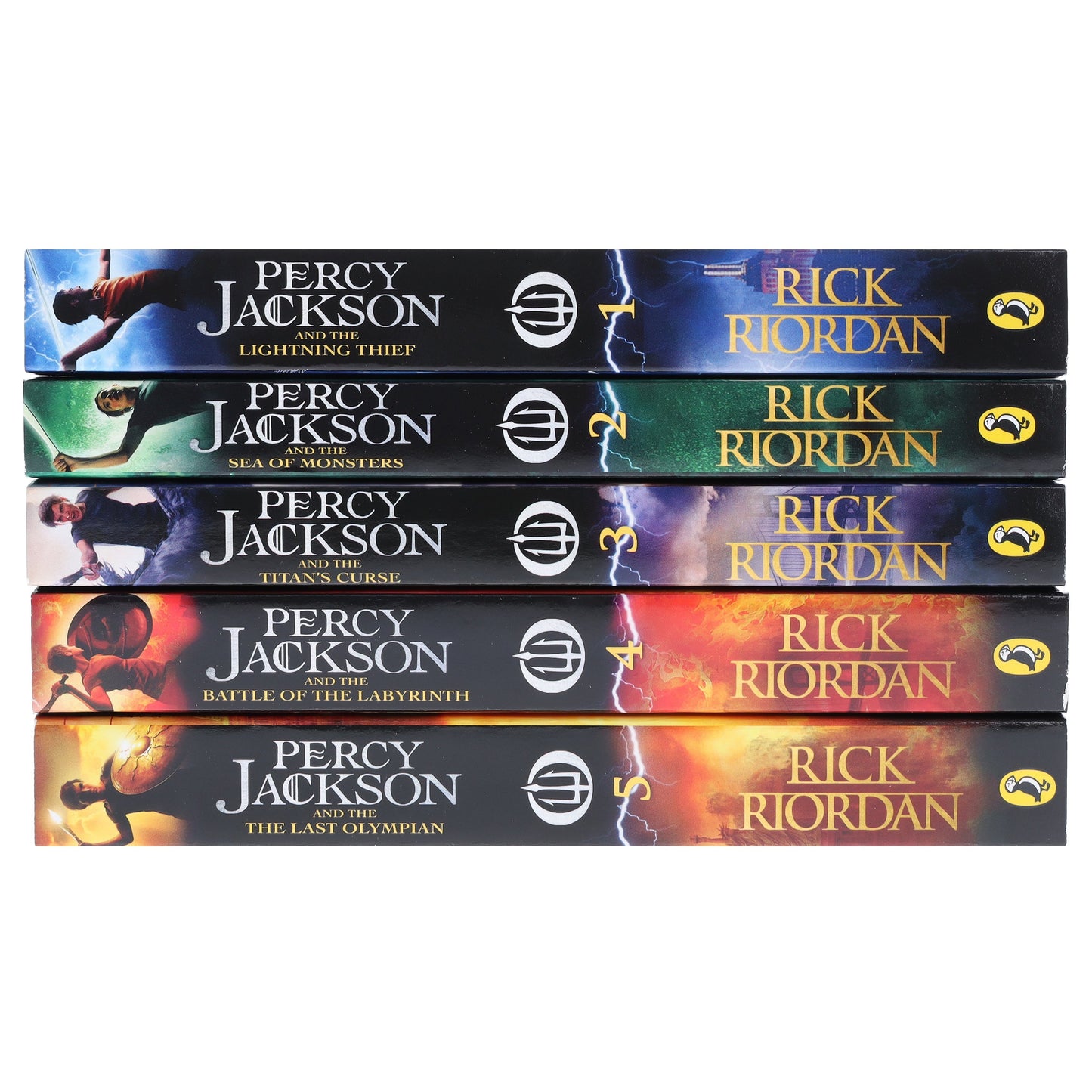瑞克·萊爾頓 (Rick Riordan) 著《波西‧傑克森系列》5 本書合集盒裝 - 年齡 9-14 歲 - 平裝