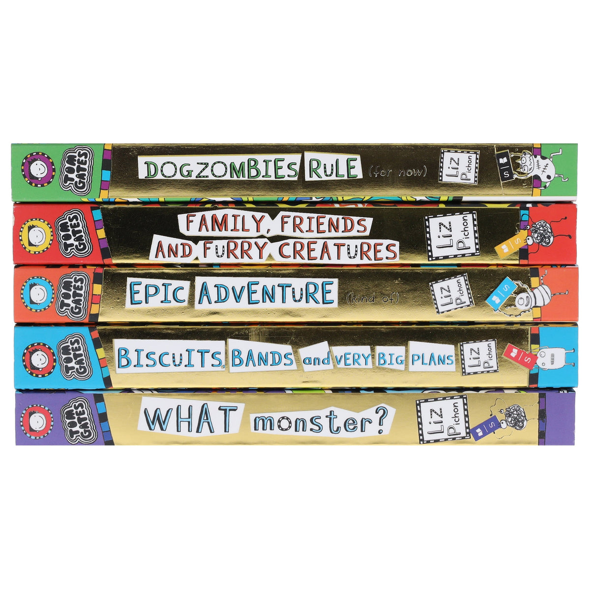 Tom Gates by Liz Pichon: Books 11-15 Collection Set - Ages 7-9 - Paperback