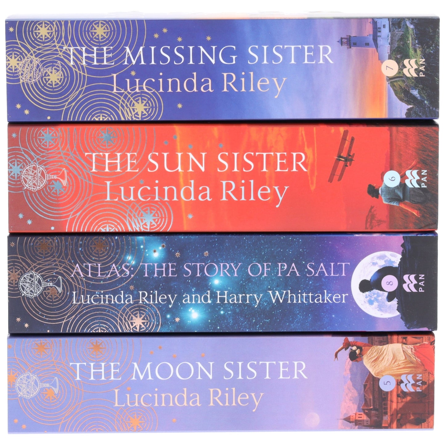 The Seven Sisters Series (Book 5-8) By Lucinda Riley & Harry Whittaker 4 Books Collection Set - Fiction - Paperback