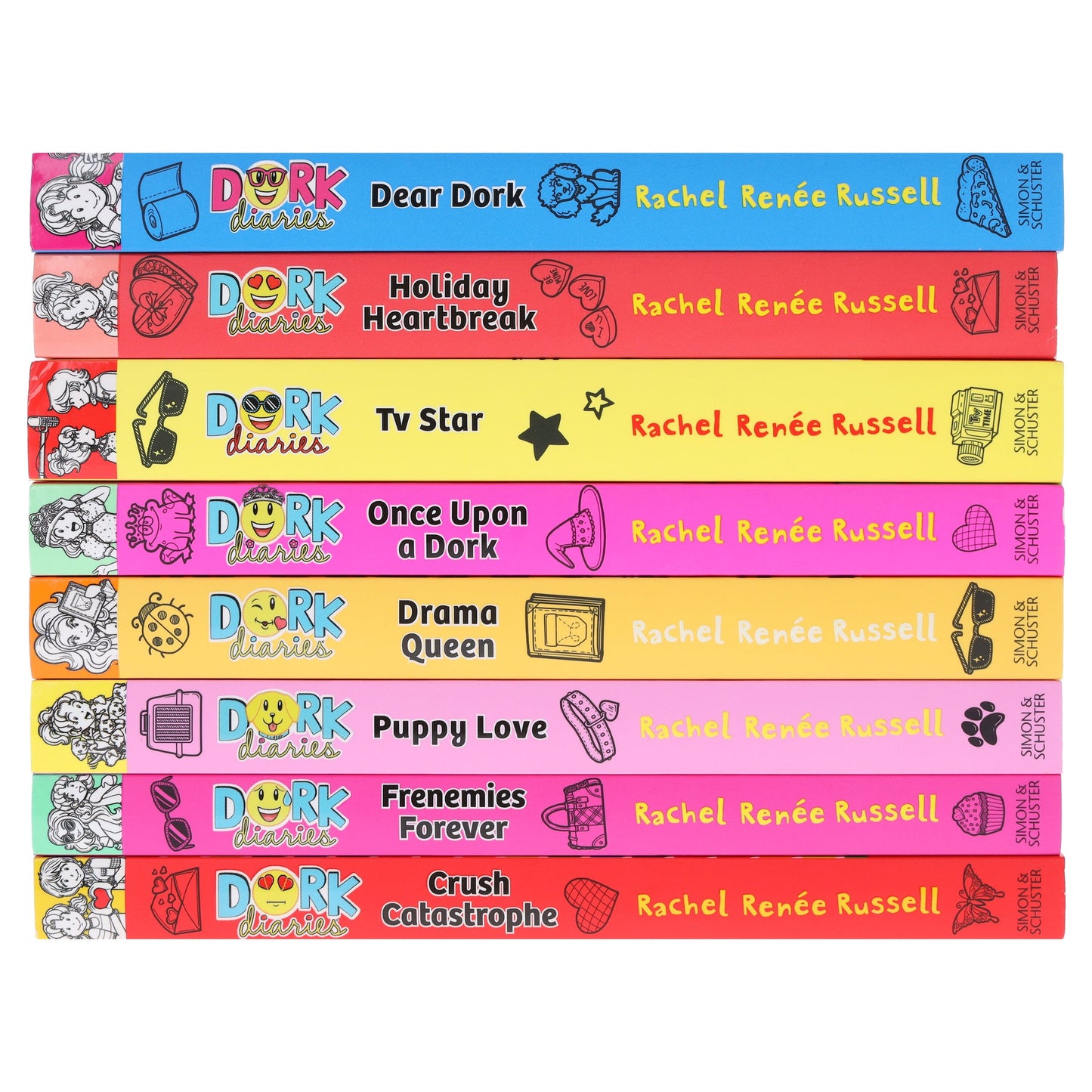 Dork Diaries Series (Vol. 5-12) By Rachel Renee Russell 8 Books Collection Set - Ages 9-14 - Paperback