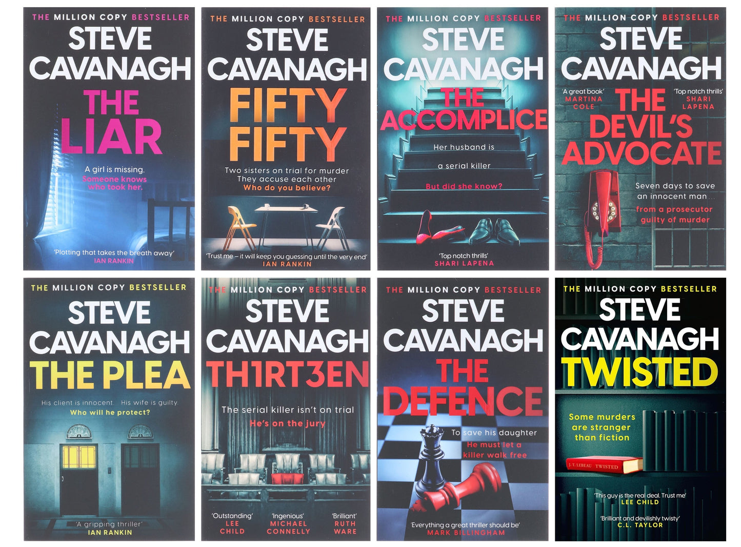 Eddie Flynn Series (Set 2) by Steve Cavanagh 8 Books Collection Set - Fiction - Paperback