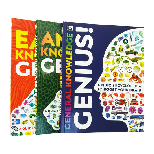 A Quiz Encyclopedia to Boost Your Brain General Knowledge Series by DK: 3 Books Collection Set - Ages 9-12 - Paperback 9-14 DK