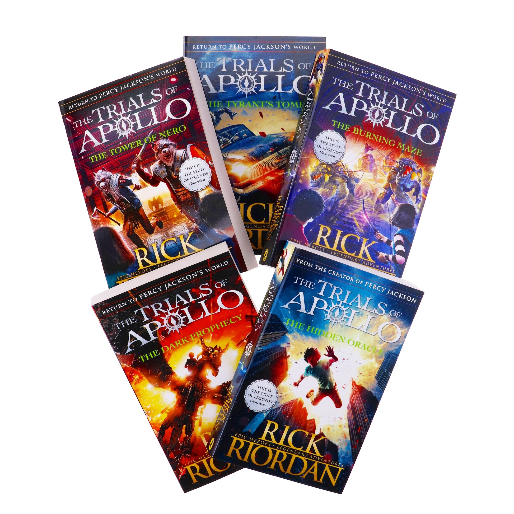 Trials of Apollo Collection 5 Books Set By Rick Riordan - Ages 9-14 - Paperback 9-14 Penguin