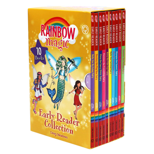 Rainbow Magic Early Reader Collection By Daisy Meadows 10 Books Box Set - Ages 3+ - Paperback 0-5 Orchard Books