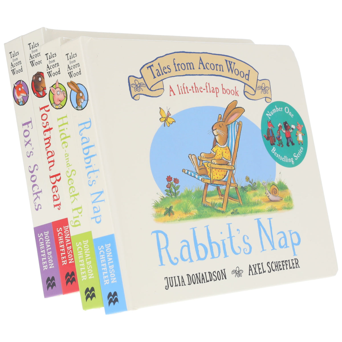 Tales From Acorn Wood Series by Julia Donaldson (A lift-the-flap book) 4 Books Collection Set - Ages 2+ - Board Book