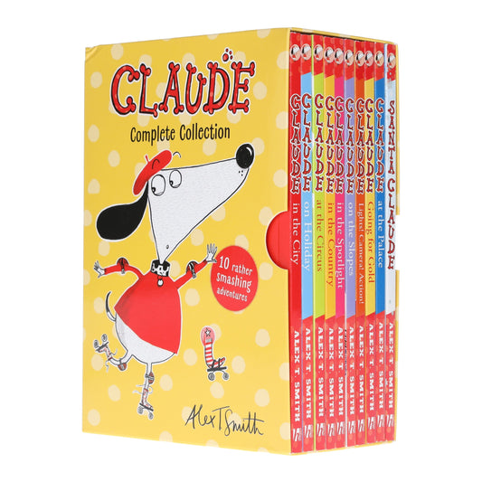 Claude Complete Collection Rather Smashing Adventures by Alex T. Smith 10 Books Box Set - Ages 5-9 - Paperback
