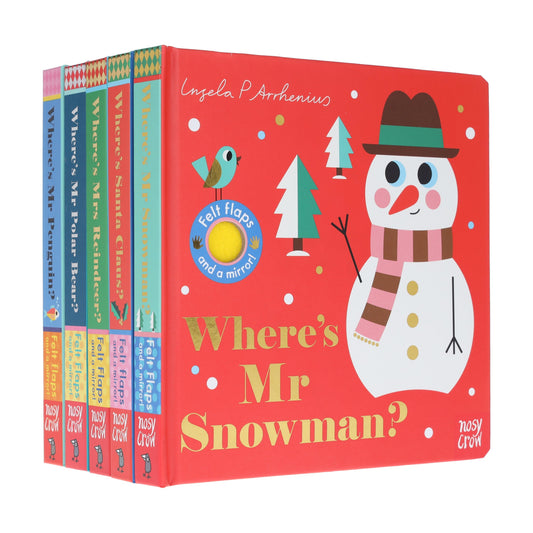 Felt Flaps and a Mirror! Series by Ingela P Arrhenius 5 Books Collection Set - Ages 1-3 - Board Book