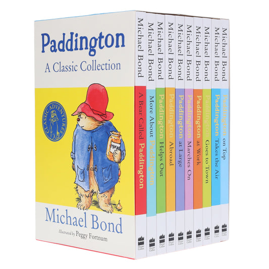Paddington Bear Classic Collection 10 Books By Michael Bond - Ages 7+ - Paperback