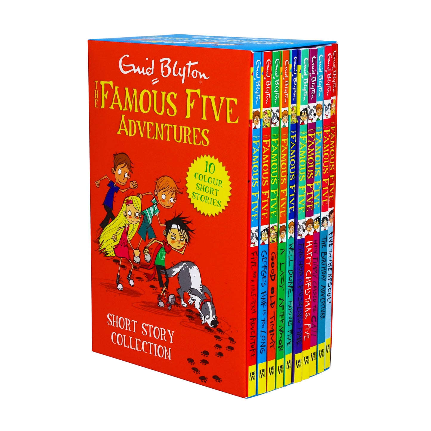 The Famous Five Adventures Short Story Collection 10 Books Box Set By Enid Blyton - Ages 9-11 - Paperback 9-14 Hodder