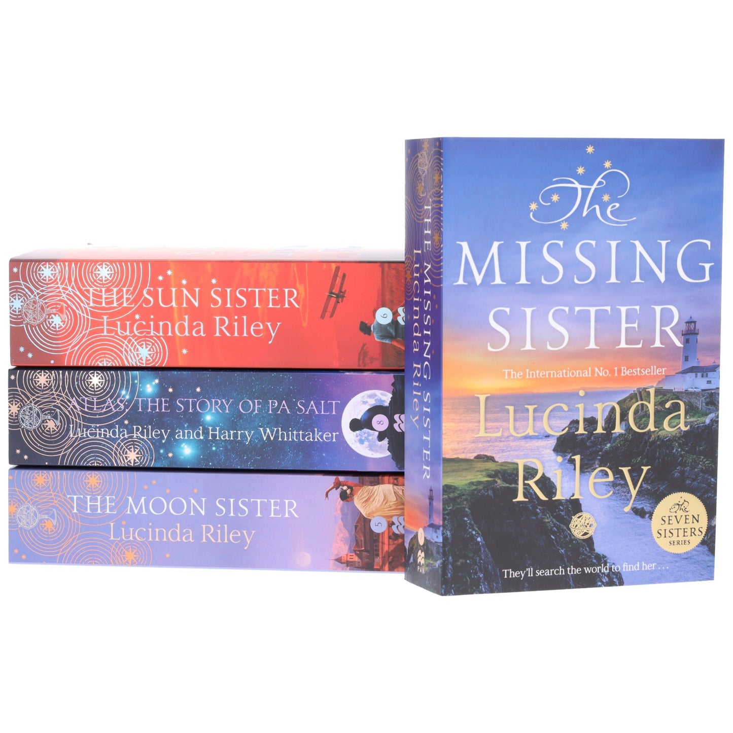 The Seven Sisters Series (Book 5-8) By Lucinda Riley & Harry Whittaker 4 Books Collection Set - Fiction - Paperback