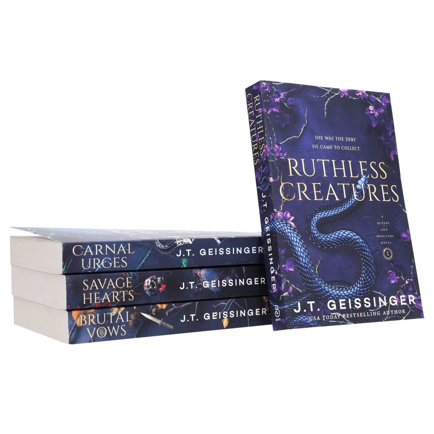 Queens and Monsters Series by J. T. Geissinger 4 Books Collection Set - Fiction - Paperback