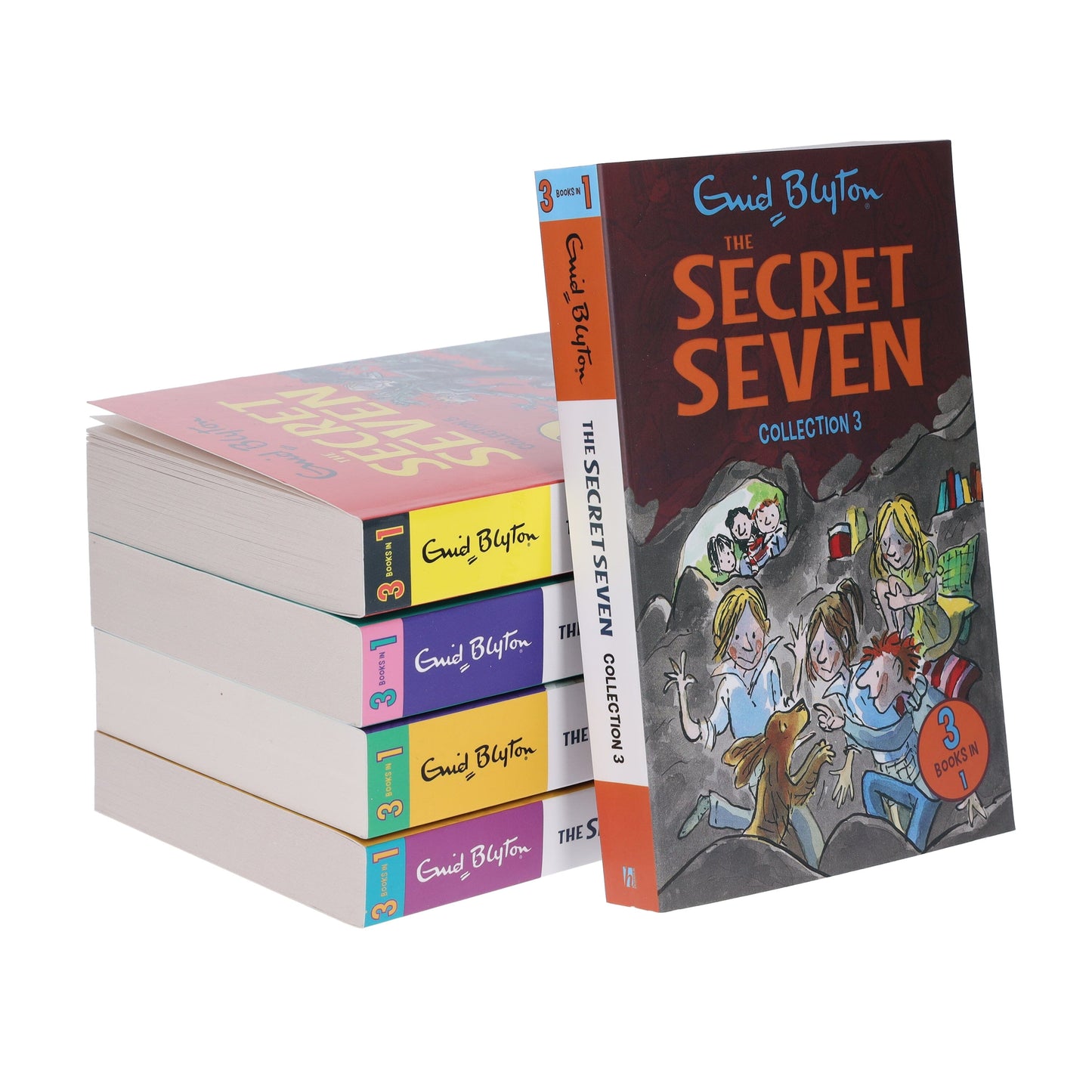 The Secret Seven Series By Enid Blyton 5 Books 15 Story Collection Set - Ages 6-8 - Paperback 7-9 Hachette