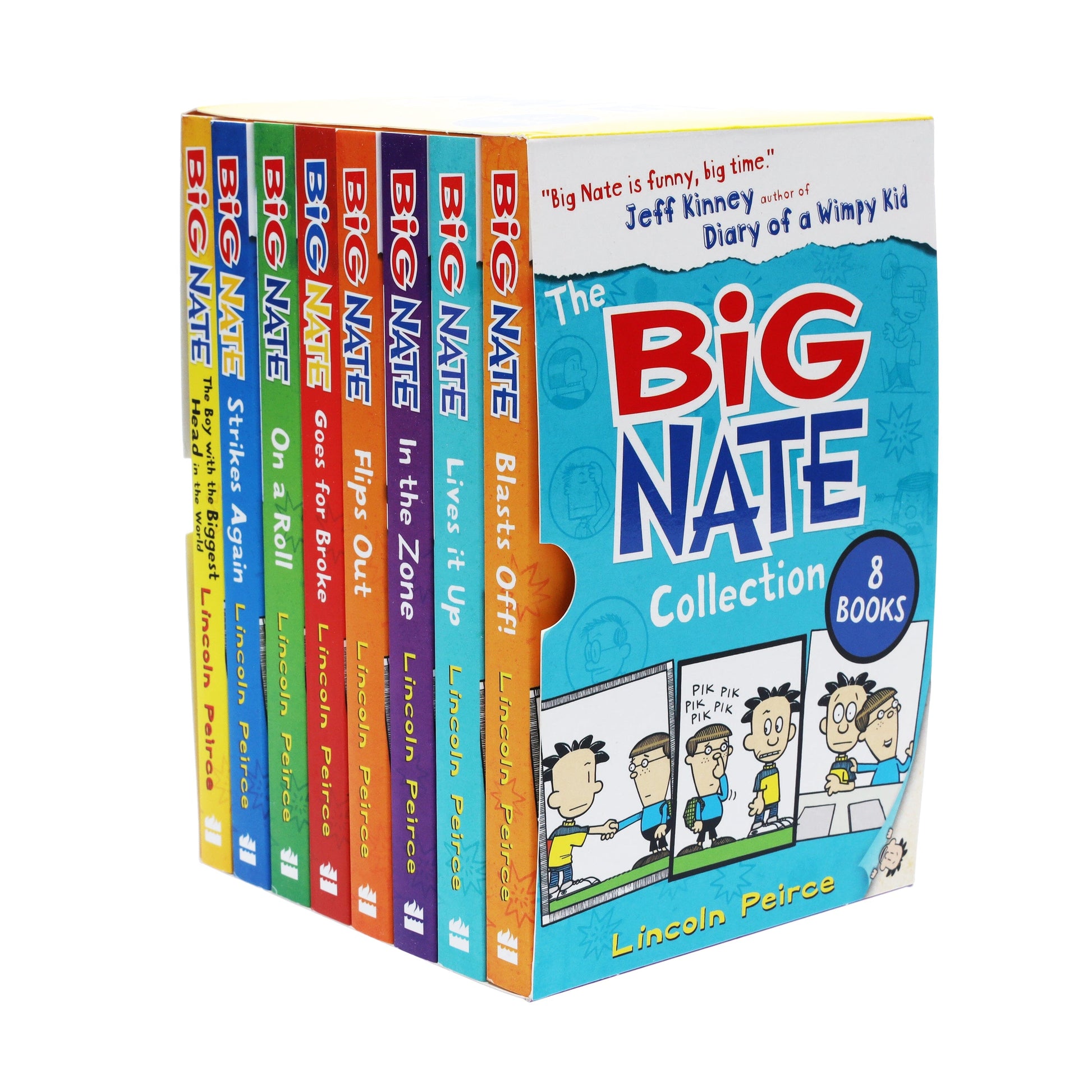 The Big Nate Collection Series by Lincoln Peirce 8 Books Box Set - Ages 9-14 - Paperback 9-14 HarperCollins Publishers