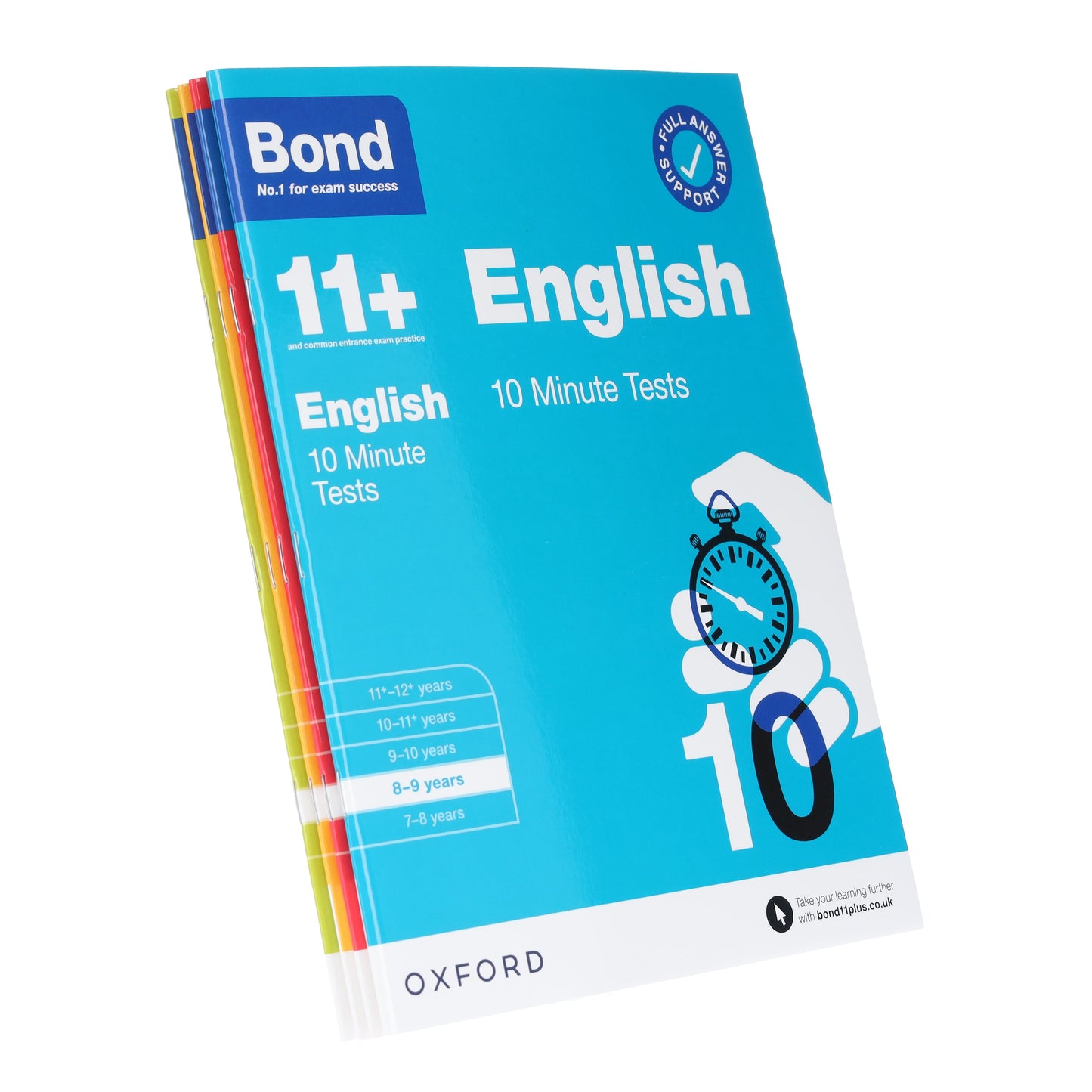 Bond 11+ 快速 10 分鐘測驗（8-9 歲）牛津四書合輯 - 平裝