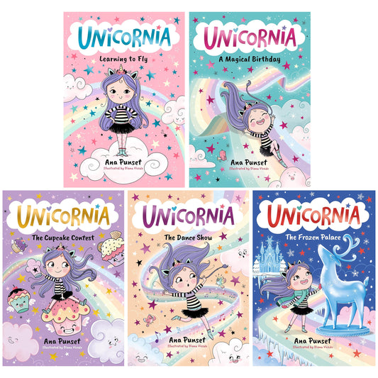 The Magic of Unicornia Series by Ana Punset Illustrated 5 Books Collection Box Set - Ages 5+ - Paperback